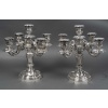 Orfèvre TETARD – Paire de Candélabres 5 lumières en argent massif XXe | Biron 