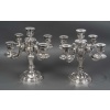 Orfèvre TETARD – Paire de Candélabres 5 lumières en argent massif XXe | Biron 