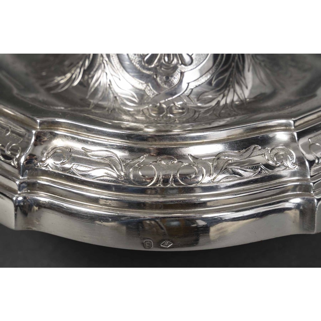 Orfèvre TETARD – Paire de Candélabres 5 lumières en argent massif XXe | Biron 