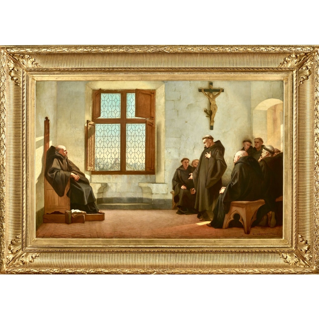 Eugène Appert (1814 – 1867) – La Confession au couvent | Biron 