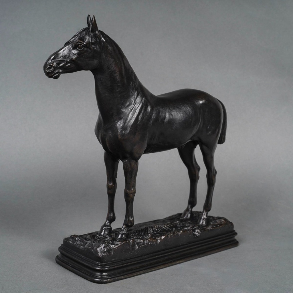 Sculpture – Le Cheval Niger , Alfred Dubucand (1828 – 1894) – Bronze | Biron 