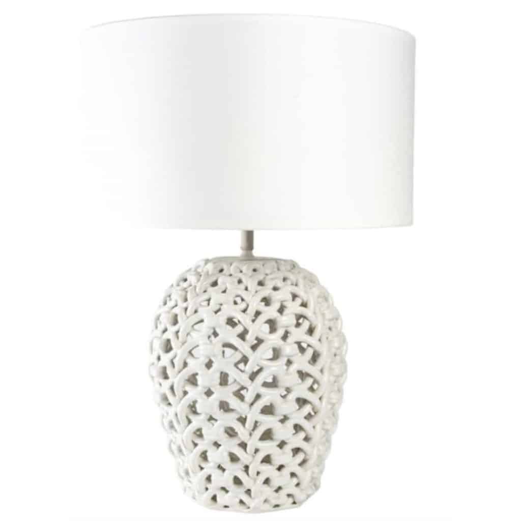 1960 Lampe en céramique Tressée signée Sainte-Radegonde | Biron 