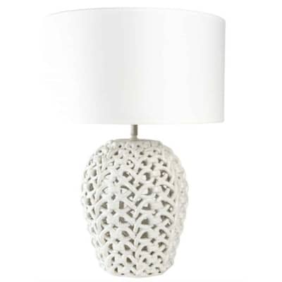 1960 Lampe en céramique Tressée signée Sainte-Radegonde