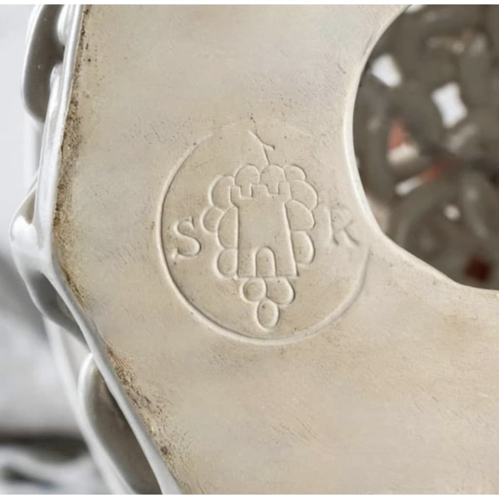1960 Lampe en céramique Tressée signée Sainte-Radegonde | Biron 