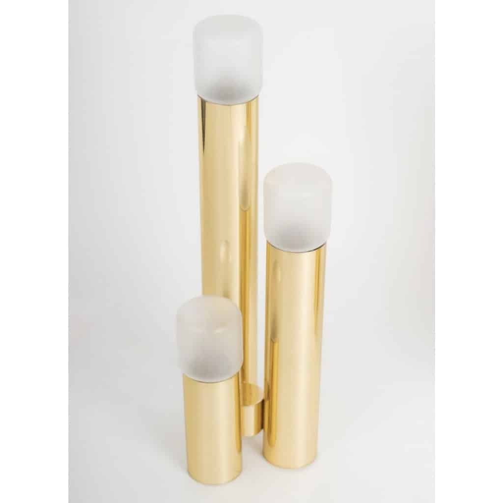 1970 Ensemble de 2 lampes par Maison Roche | Biron 