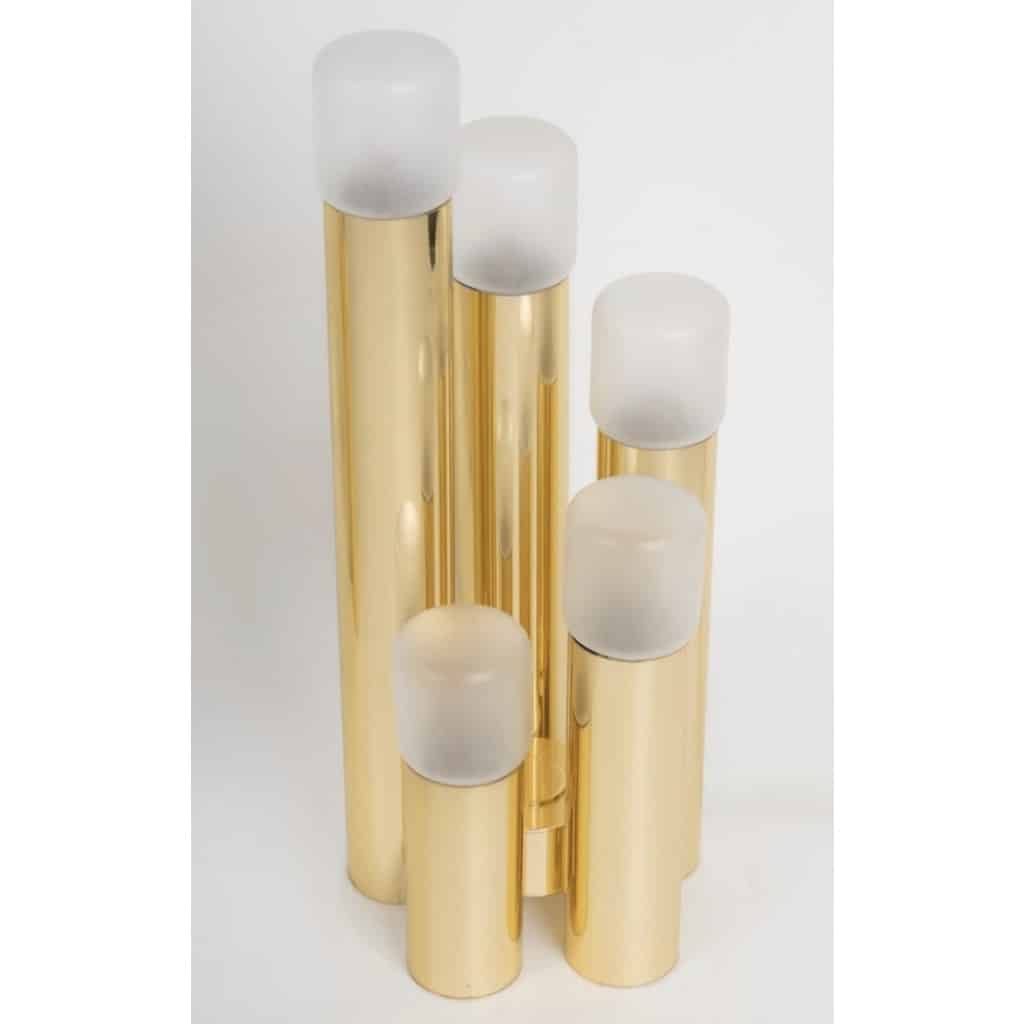 1970 Ensemble de 2 lampes par Maison Roche | Biron 