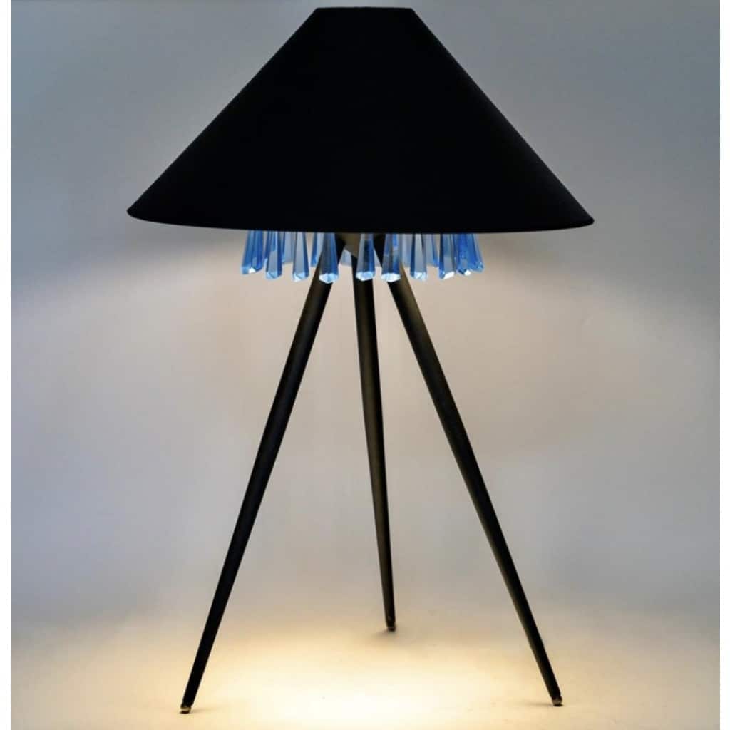 1970 Lampe de table dessinée par Chrystiane Charles pour la Maison Charles | Biron 