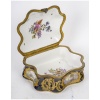 Coffret en bleu de Sèvres, décors émaillés et dorés, XIXème siècle, époque Napoléon III. | Biron 