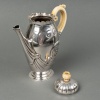 Service Thé et Café Art Nouveau argent massif et ivoire de BONVALLET et CARDEILHAC | Biron 
