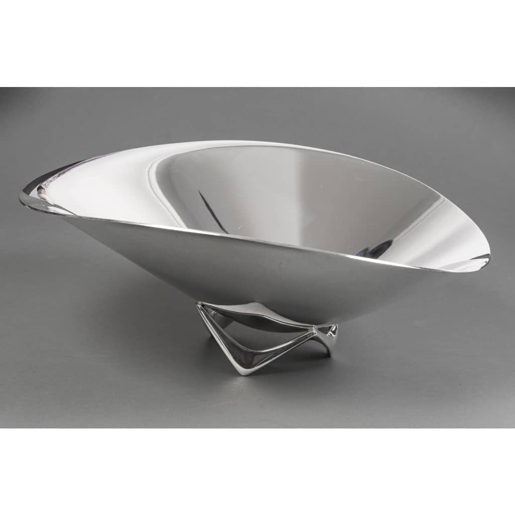 Orfèvre G. Jensen – Designer H. Koppel – Centre de table en argent massif XXe | Biron 