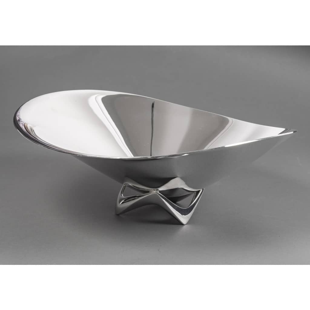 Orfèvre G. Jensen – Designer H. Koppel – Centre de table en argent massif XXe | Biron 