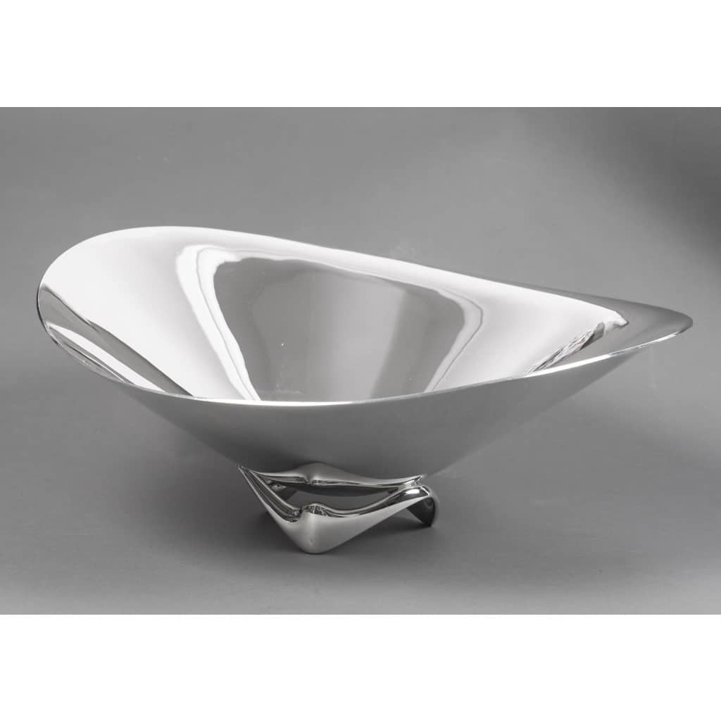 Orfèvre G. Jensen – Designer H. Koppel – Centre de table en argent massif XXe | Biron 