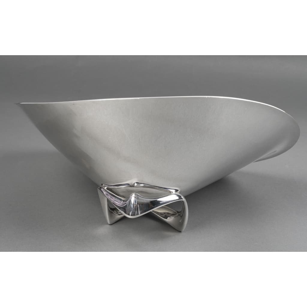 Orfèvre G. Jensen – Designer H. Koppel – Centre de table en argent massif XXe | Biron 