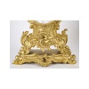 Garniture de cheminée avec ses candélabres en bronze doré de style Louis XV, XIXème siècle. | Biron 