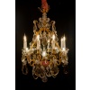Lustre de style Louis XV en bronze doré et décor de cristal taillé signé par les Cristalleries de Baccarat vers 1890 | Biron 