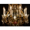Lustre de style Louis XV en bronze doré et décor de cristal taillé signé par les Cristalleries de Baccarat vers 1890 | Biron 