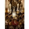 Lustre de style Louis XV en bronze doré et décor de cristal taillé signé par les Cristalleries de Baccarat vers 1890 | Biron 