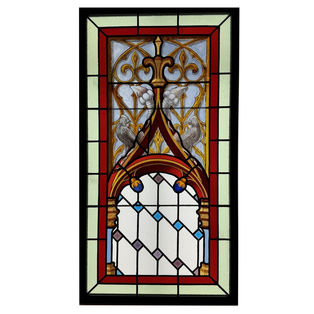 Vitrail gothique (1) (115 x 62 cm) | Biron 