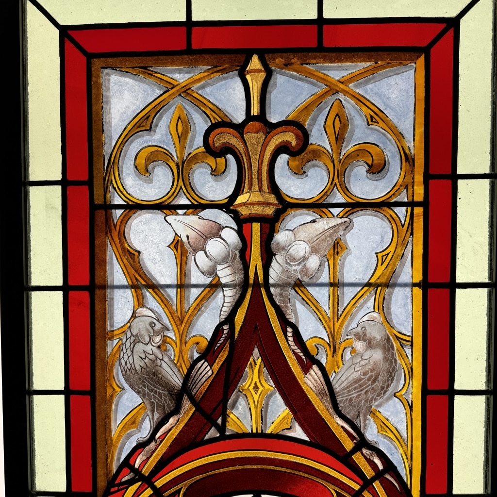 Vitrail gothique (1) (115 x 62 cm) | Biron 