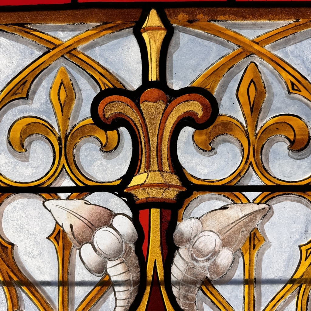 Vitrail gothique (1) (115 x 62 cm) | Biron 