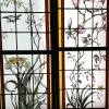 Vitraux aux fleurs et oiseaux (223 x 180 cm) | Biron 