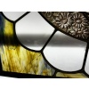 Vitrail Vitraux Femme au panier de fleurs (186 x 79 cm) | Biron 