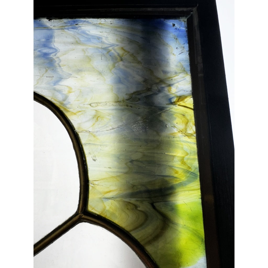 Vitrail Vitraux Femme au panier de fleurs (186 x 79 cm) | Biron 