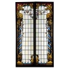 Vitrail vitraux architectural (174 x 102cm) | Biron 