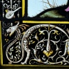Vitrail homme au mousquet #1 (65 x 42 cm) | Biron 