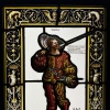 Vitrail au lancier (65 x 42 cm) | Biron 