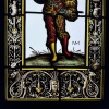 Vitrail au lancier (65 x 42 cm) | Biron 