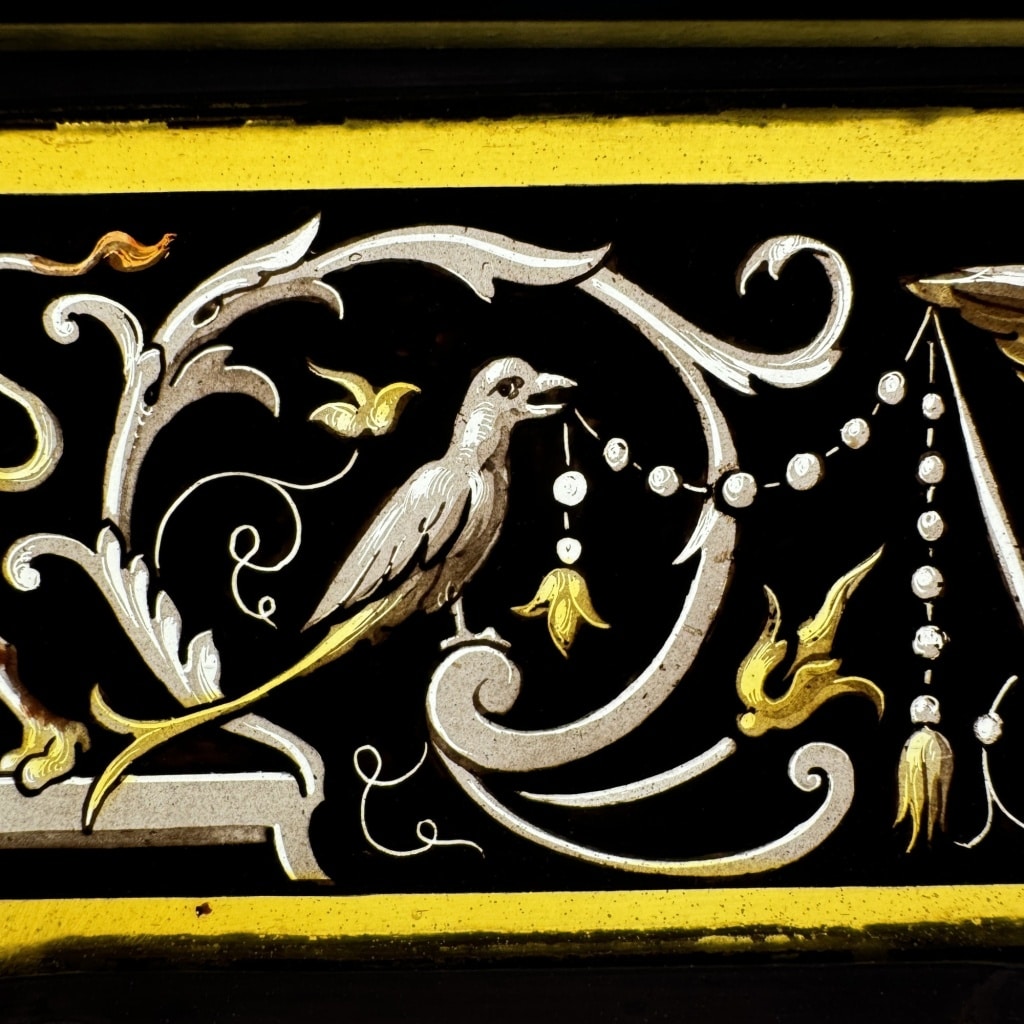 Vitrail au lancier (65 x 42 cm) | Biron 