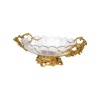 Importante coupe en bronze ciselé et doré, coupe en cristal de Baccarat, XIXème siècle, époque Napoléon III. | Biron 