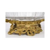 Importante coupe en bronze ciselé et doré, coupe en cristal de Baccarat, XIXème siècle, époque Napoléon III. | Biron 