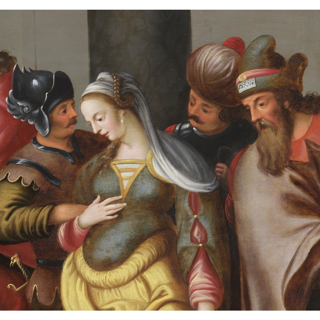 Le Christ et la Femme adultère – Suite du Maître du Fils prodigue vers 1600 | Biron 