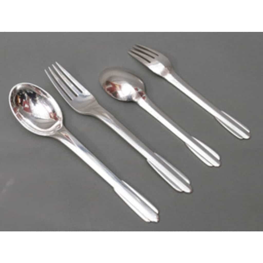 FJERDINGSTAD – Ménagère en argent massif 78 Pièces ART DECO | Biron 