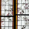 Vitraux aux fleurs et oiseaux (223 x 180 cm) | Biron 