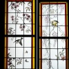 Vitraux aux fleurs et oiseaux (223 x 180 cm) | Biron 