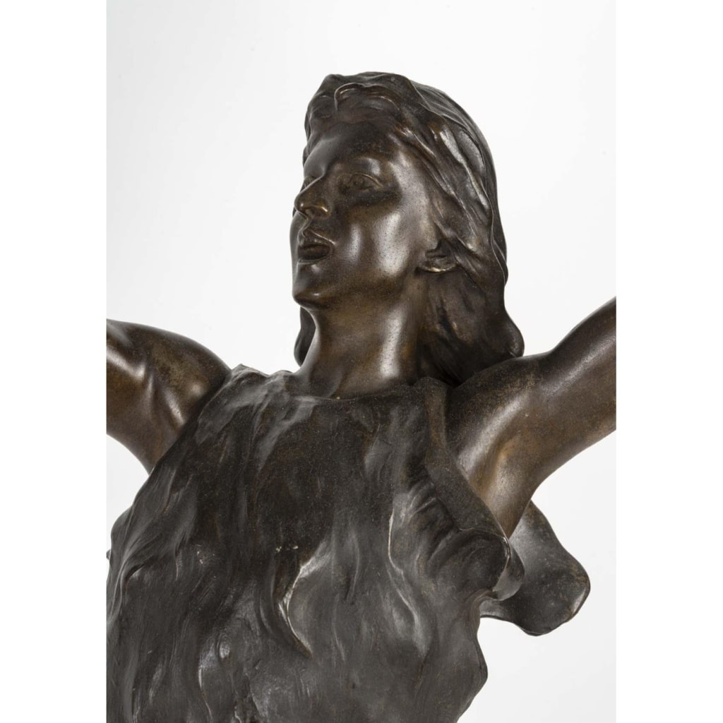 Sculpture en régule de Siegfried de style Napoléon III, 1900. | Biron 