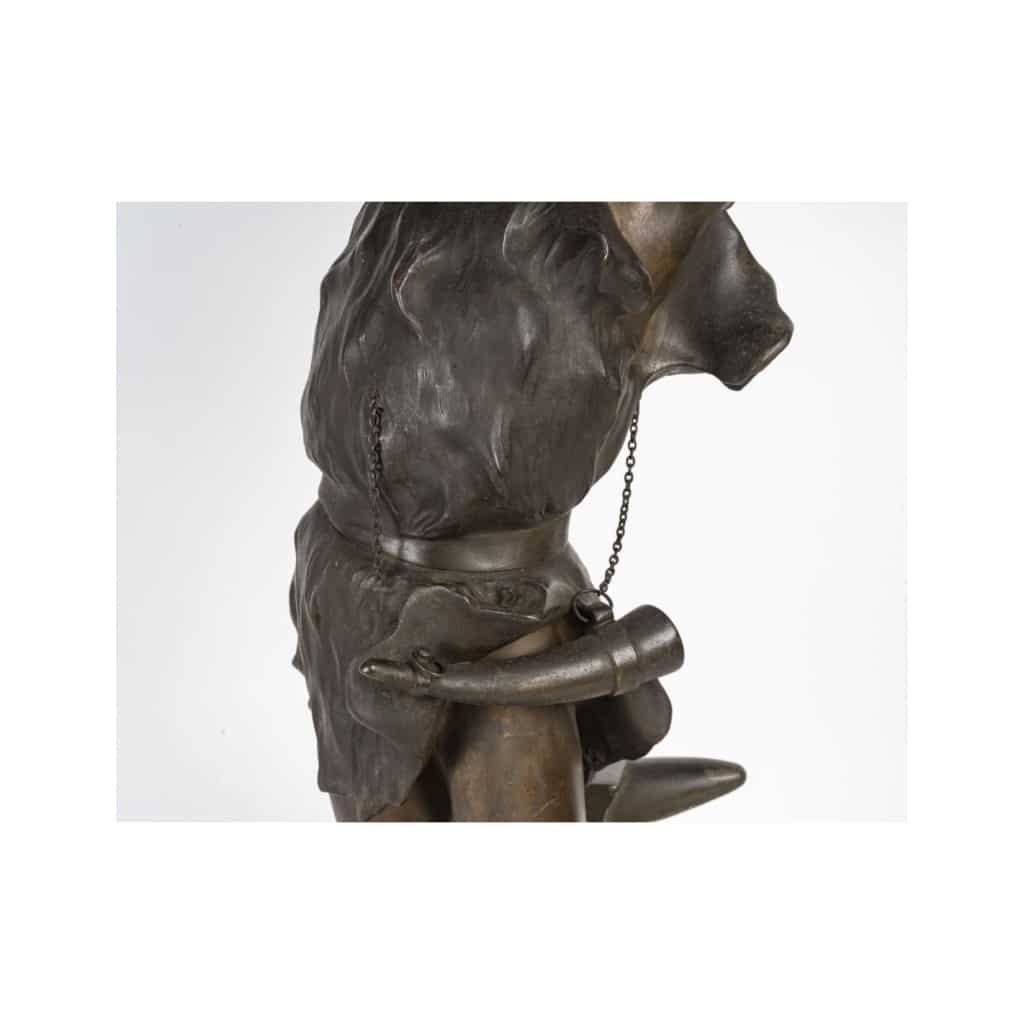 Sculpture en régule de Siegfried de style Napoléon III, 1900. | Biron 