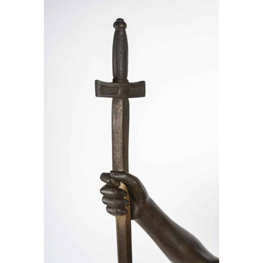 Sculpture en régule de Siegfried de style Napoléon III, 1900. | Biron 