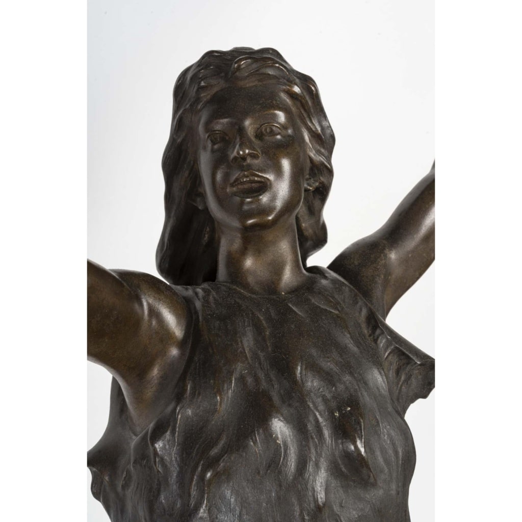 Sculpture en régule de Siegfried de style Napoléon III, 1900. | Biron 