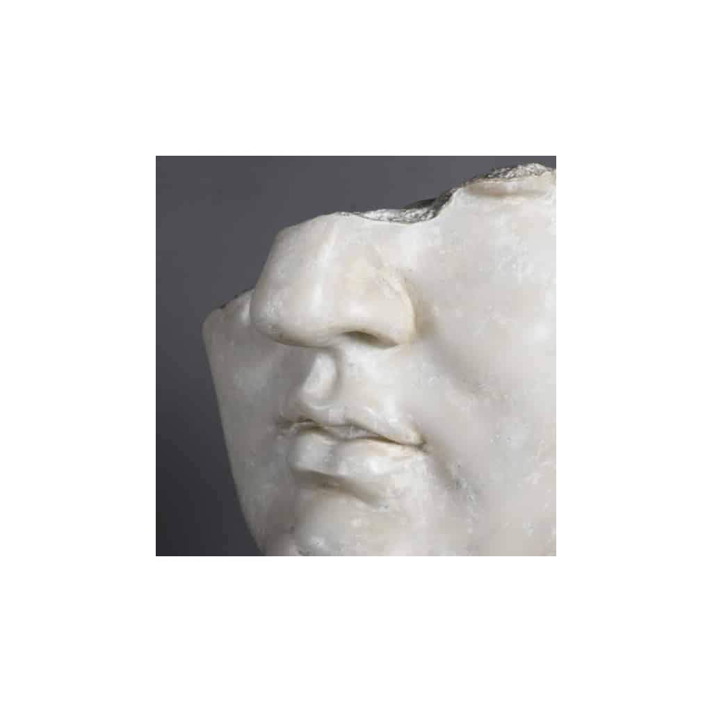 Sculpture représentant une tête d’Apollon dans le goût helléniste, XXIème Siècle. | Biron 