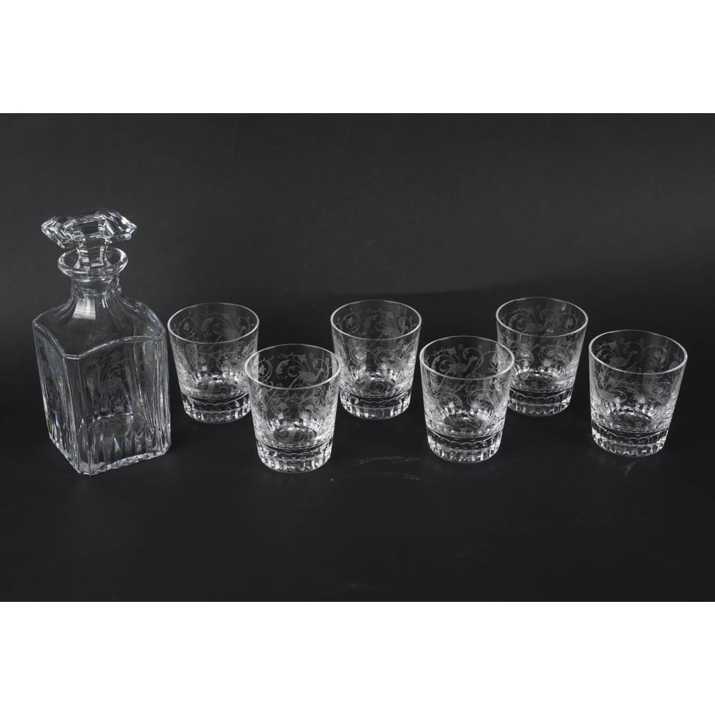 Cristallerie De Baccarat Service à Wisky Modèle Charme, Carafe Et 6 Gobelets | Biron 