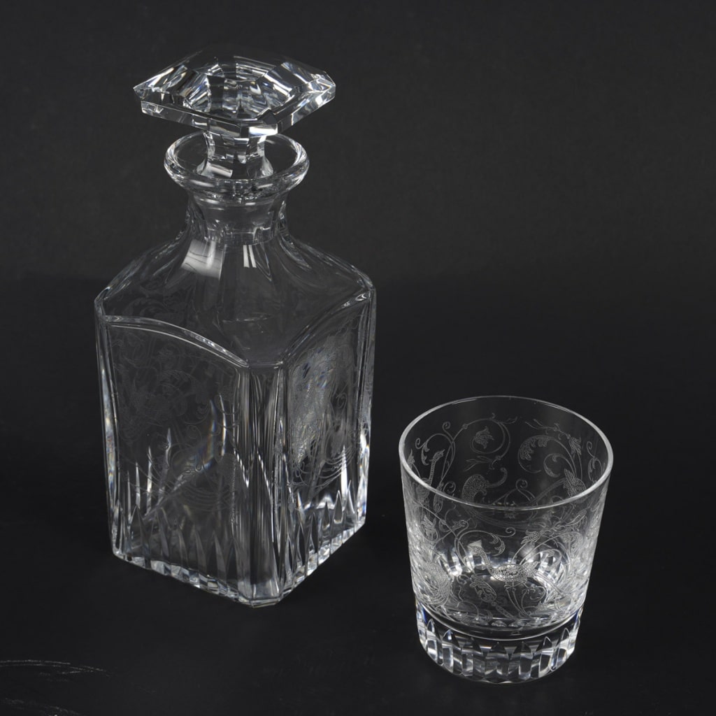 Cristallerie De Baccarat Service à Wisky Modèle Charme, Carafe Et 6 Gobelets | Biron 