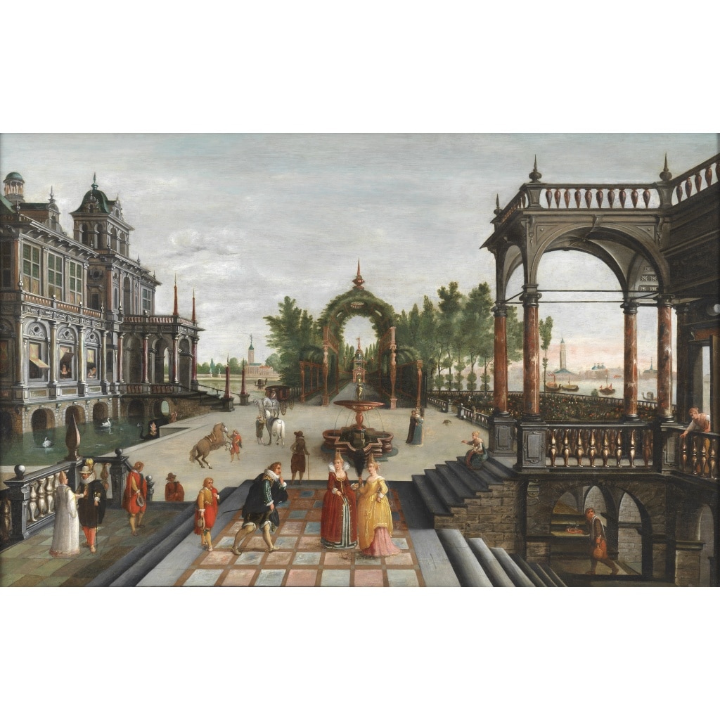 Palais imaginaire à Venise – Atelier de Hans Vredeman de Vries (1526/27 – 1607) | Biron 