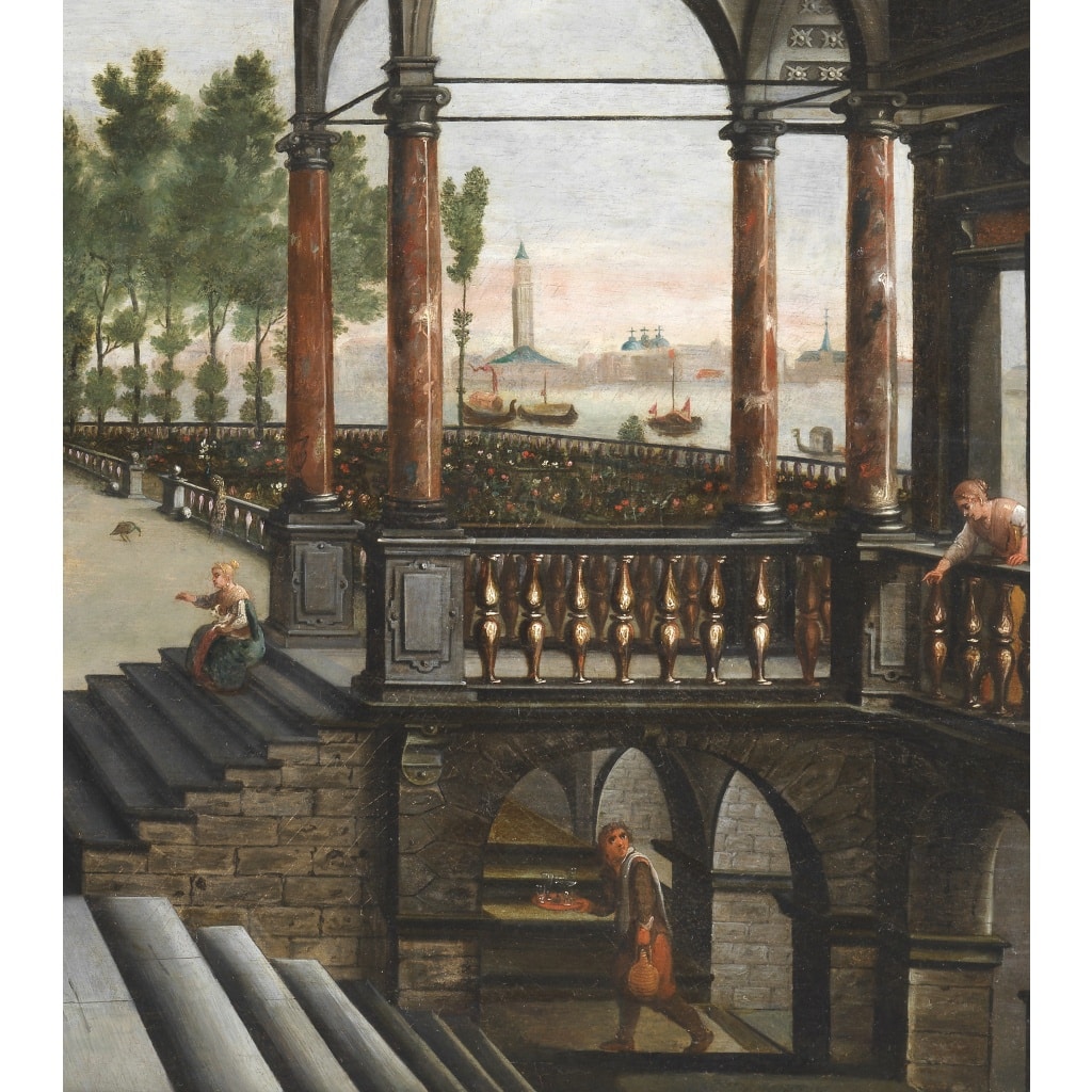 Palais imaginaire à Venise – Atelier de Hans Vredeman de Vries (1526/27 – 1607) | Biron 