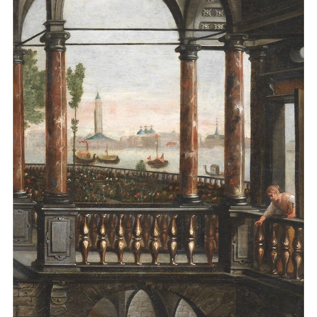 Palais imaginaire à Venise – Atelier de Hans Vredeman de Vries (1526/27 – 1607) | Biron 