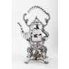 Orfèvre MARTIN Marie Vve – Samovar rocaille en argent massif XIXe | Biron 