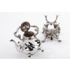 Orfèvre MARTIN Marie Vve – Samovar rocaille en argent massif XIXe | Biron 